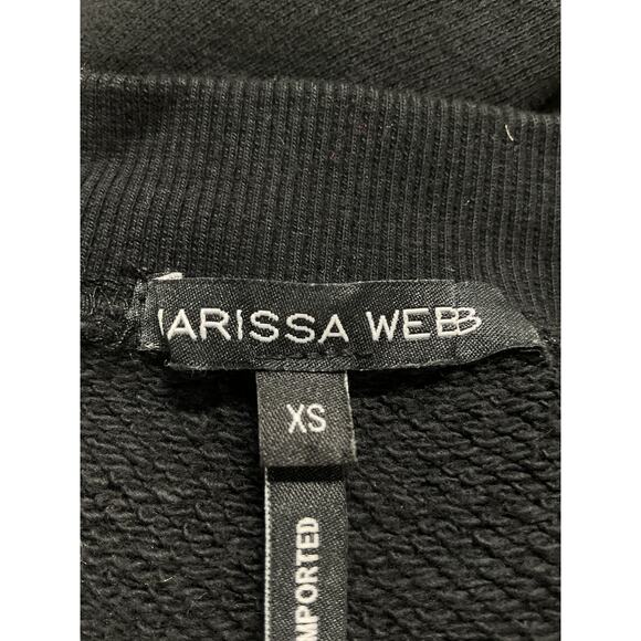 Marissa Webb 'So Uptight' Tan Fine French Terry Plunge Henley Sweatshirt Size XS - Picture 4 of 5